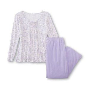 NWT Pink K Knit Top & Fleece Pants 2pc Pajamas Set Size 3X PJS